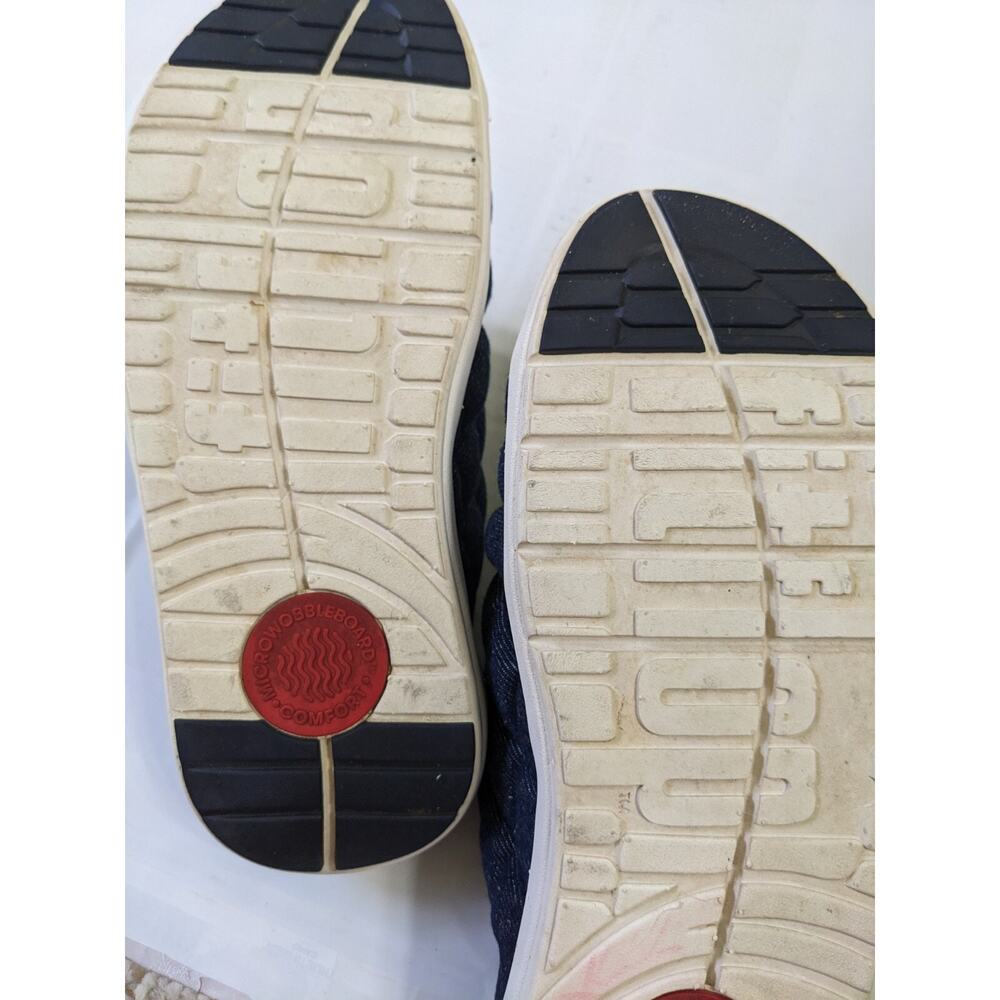 FitFlop Womens Chunky Blue Demin Slide Comfort Sandals Size 9 - Picture 5 of 6